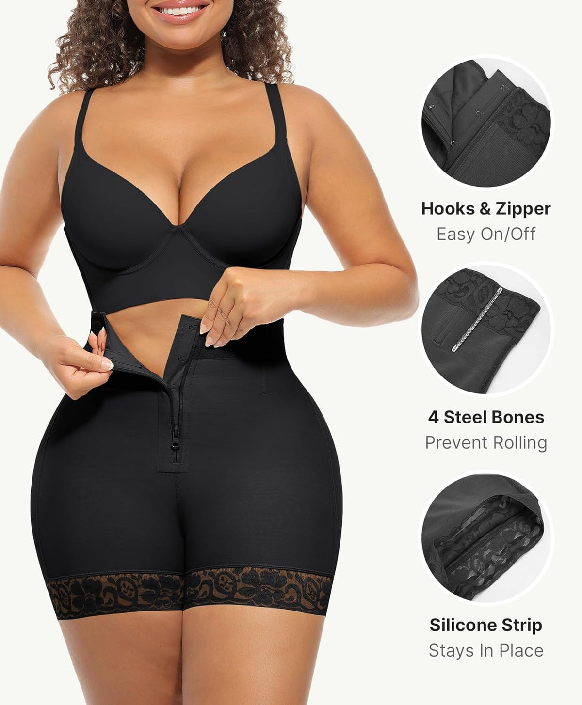 Moldeador Corporal para Mujer Levanta Glúteos Ropa Moldeadora Control de Abdomen